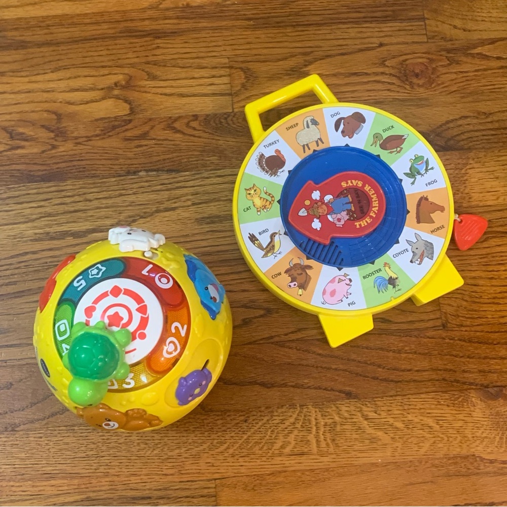 Mattel See ‘N Say
Vtech Wiggle & Crawl Ball
Baby Toddler & Kid Educational Toys